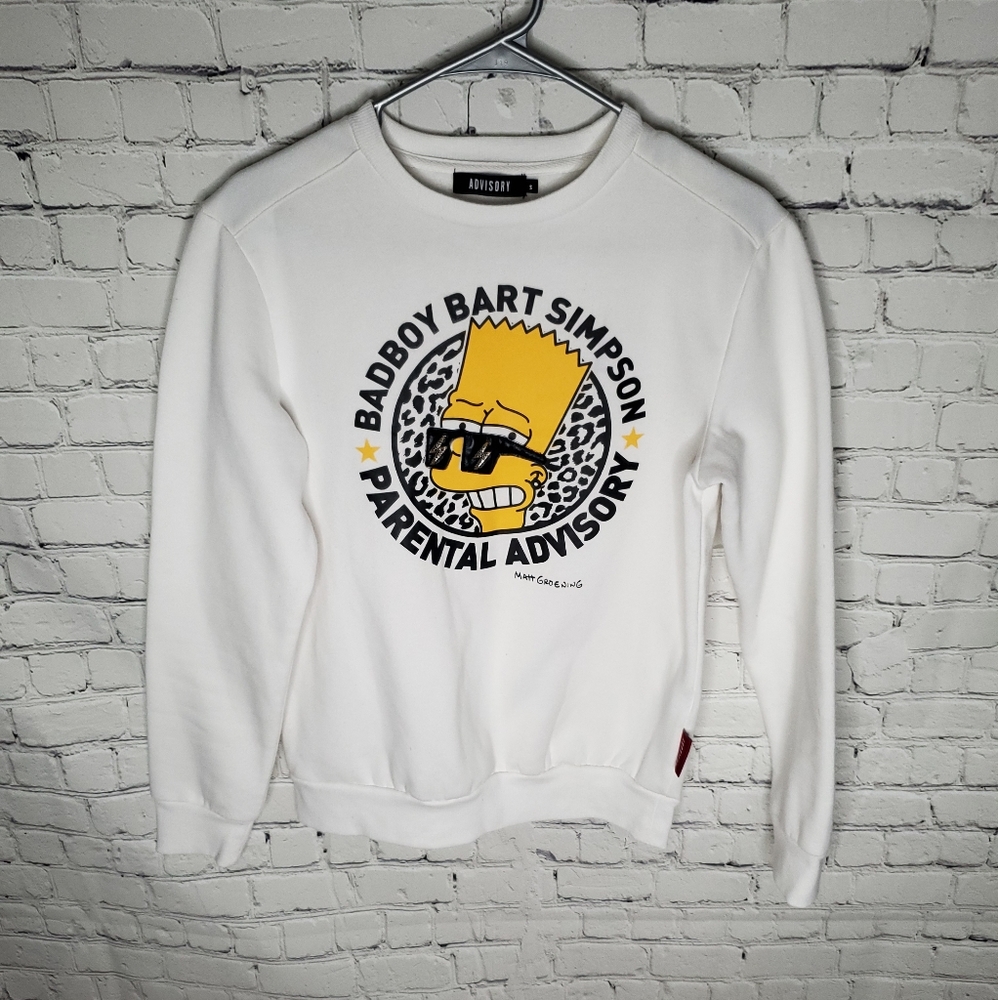 Advisory 'Bad Boy' Bart Simpson sweater